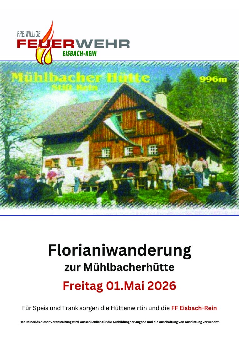Florianiwanderung zur Mühlbacherhütte