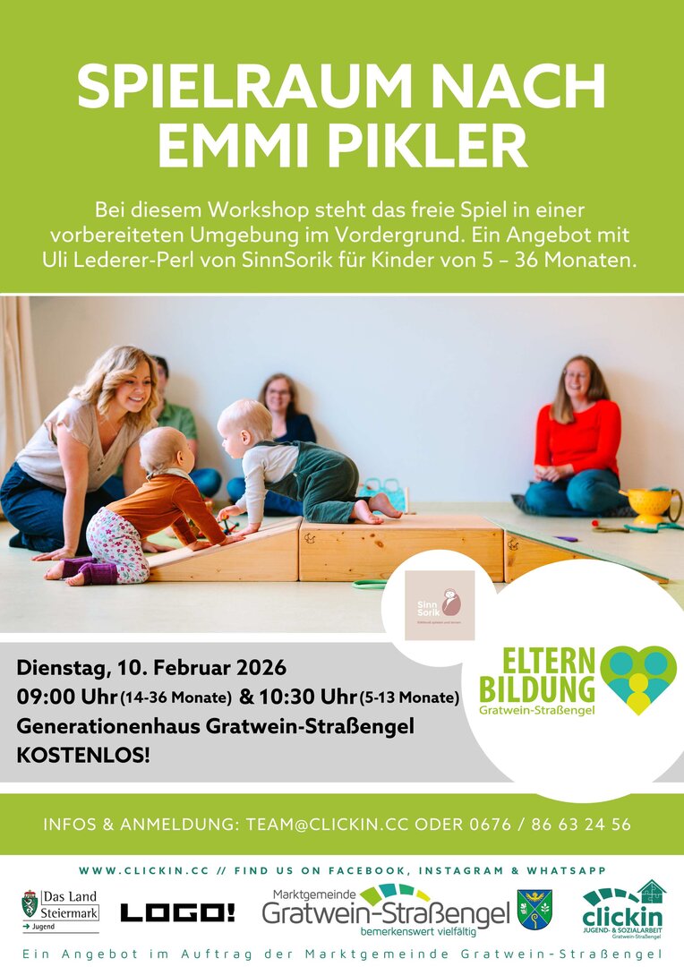 Elternbildung: Spielraum nach Emmi Pikler